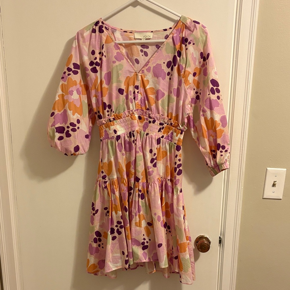Pinch Pink and Orange Floral Sundress